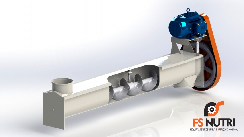 ROSCA TRANSPORTADORA TIPO CALHA